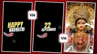 Trending Navratri Lyrics Video Editing In Vn App || Durga Puja Lyrs Status Video Editing Vn App