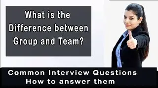 Interview Question Difference between team and group | Job interview Question | MZ Channel