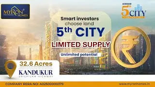 Why Investors Are Choosing The Myron&rsquo;s Capital 5th City | Villa Plots in Kandukur 🚀💰