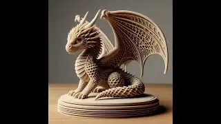 Small Cute Dragon 3D Sculpture &ndash; Whimsical Fantasy Charm