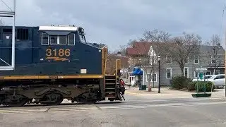 Wyoming Ohio Trains, Huge Mixed Freights, Baltimore & Ohio Railroad Mainline