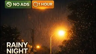 1 Hour Rainy Night with Thunder & Sad Chinese Music | No Ads | Emotional Sleep & Deep Relaxation