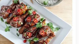 Chicken  leg  pice with sweet and chilli sauce