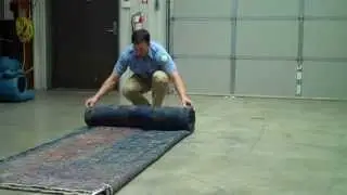 How to Fold a Rug for Transport