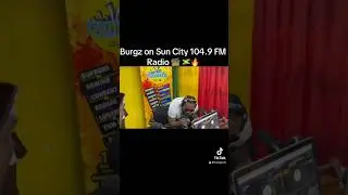 Burgz on Sun City 104.9 FM Radio 📻🇯🇲🔥 #jamaica #viral #fyp #radio #artist