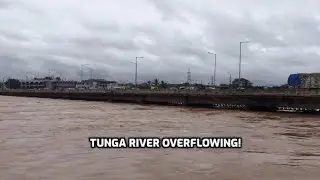SHIMOGA TUNGA RIVER FLOWING FULL BY RAIN !