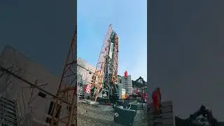 dismantling the LIEBHERR quick-mount crane