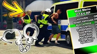 TROLLER UNE POLICIERE AVEC MOD MENU ELLE PETE UN CABLE ! GTAV RP