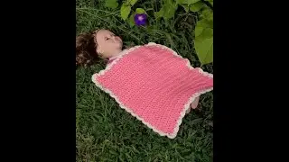 how to crochet a blanket for American Girl doll