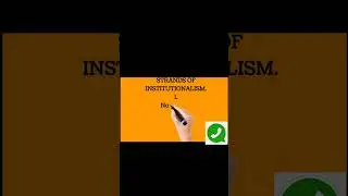 Understanding Political Institutions (institutional theory)