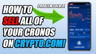 Как продать ВСЕ свои монеты CRONOS в приложении Crypto.com 2023 | Продажа CRO FIX