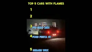 Top 5 cars with flames. ENJOY!#dodge #subaru #toyota #volkswagen #flames #fastandfurious