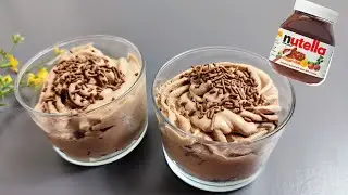 If you have Whipped Cream and Nutella make this fastest and easiest dessert!