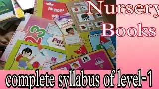 Complete syllabus of level-1(Nursery)||Bachpan's kids learning books||Lasyavlogs