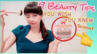 9 BEAUTY TIPS in Budget | Homemade Flaxseed Hair Mask | Castor Oil mask | Micellar water on scalp
