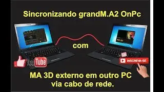 ONPC MA2 COM MA3D EXTERNO EM OUTRO PC VIA CABO DE REDE (PARA SALA FRIA OU EXPANSÃO DO 3D).