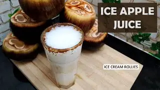 Ice Apple Juice | Palm Fruit Juice | Summer Special | Juice Recipe | ASMR