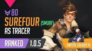 [0142][Rating:80] C9 Surefour as Tracer and Soldier:76 on Numbani Hybrid 1.0.5