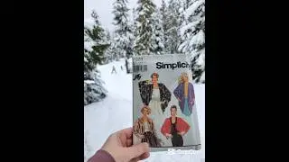 Simplicity 7023 lined cocoon jacket pattern from 1994!
