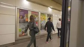 Germany, Berlin, U-Bahn ride from Bayerischer Platz to Bismarckstra&szlig;e