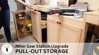 Miter Station Upgrade // pull-out storage