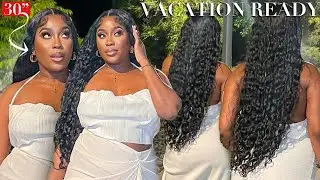 THE PRETTIEST LOOSE WAVE WIG EVER !! EASY GLUELESS CLOSURE WIG INSTALL #RESHINEHAIR