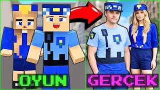 KEREM KOMİSER VE ASLI POLİS GER&Ccedil;EK Y&Uuml;Z&Uuml;! 😱 - Minecraft