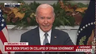 President Biden about the fall of Bashar Al Assad