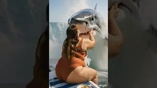 The shark just wanted a snack. #shark#акула#funny#ai#море#danger#sharkattack#aivideo#oceanlife#ai