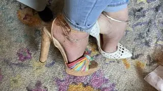 Jessica Simpson Summer Pumps vs Sandals - Unboxing & Try On