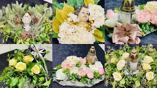 KAKO JEFTINO NAPRAVITI  5 ARANZMANA ZA GROBLJE  - BLAGDAN SVIH SVETIH 🕯- diy