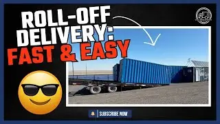Roll Off Container Delivery | Unloading in Style | USA Containers