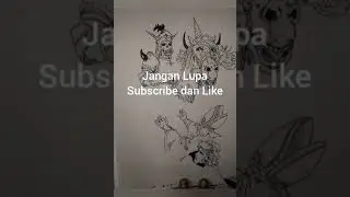 FANART DRAWING M. ALAN FEAT GIULIA FRANCESCA MASSAGLIA/ MENGGAMBAR FANART dengan Pena