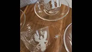 Christmas cups set hand drawn #glass painting art