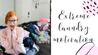 ✨EXTREME LAUNDRY MOTIVATION✨ OVER A MONTH OF LAUNDRY | LAUNDRY ROUTINE | FAMILY OF FOUR |