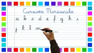 Aprenda a escrever o alfabeto com letras cursivas com boa caligrafia | ITO ABC | Em português [022]