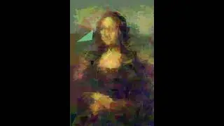Genetic algorithm drawing the Mona Lisa