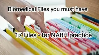 Biomedical Files/ Records that biomedical Engineer to keep according to NABH