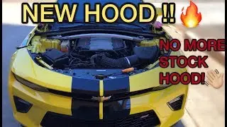 How To Install The RKSPORT Ram Air Hood!!!(2017 Camaro SS Build)