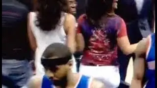 Carmelo Melo Anthony Ghot Caught Checking Out Female Fan On Way To Locker Room