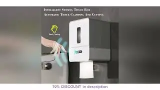 A must-have product! Induction Toilet Paper Holder Automatic Tissue Box Wall Mounted Paper Dispens