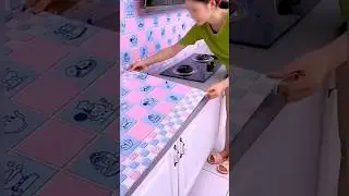 Self Adhesive Kitchen Sheets | సెల్ఫ్ అడెసివ్ కిచెన్ షీట్స్ #shorts