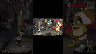 CUPHEAD COM BARRA DE VIDA NOS BOSSES! #shorts
