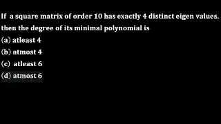 Universit&agrave; di Padova minimal polynomial monic annihilating polynomial gate 2005 linear algebra