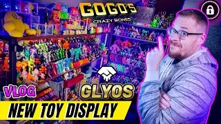 Redoing My Gogo's Crazy Bones & Glyos Toy Displays! - Lockdown Vlog No.19