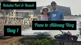 Alibaug Adventure: Day 1 - Kolaba Fort & Beach | Pune to Alibaug Vlog #alibaug #kolababa 