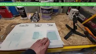 How Flexible is Body Filler - Comparing Flexibility of Bumper Bite w/  Reinforced w/ Premium Filler