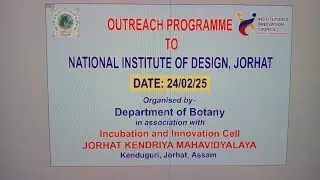 Outreach Programme to National Institute of Design Jorhat 24.02.25
