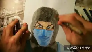 Draw Sub-Zero (Mortal Combat) - Speed drawing | By Andraž Tomažič (15 Years Old)