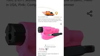 resqme The Original Emergency Keychain Car Escape Tool, 2-in-1 Seatbelt Cutter and Window Breaker